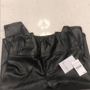 Black Pleather Leggings